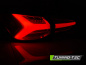 Mobile Preview: Voll LED Lightbar Design Rückleuchten für Ford Focus MK4 3/5 Türer 18-21 weiß/rot dynamischer Blinker